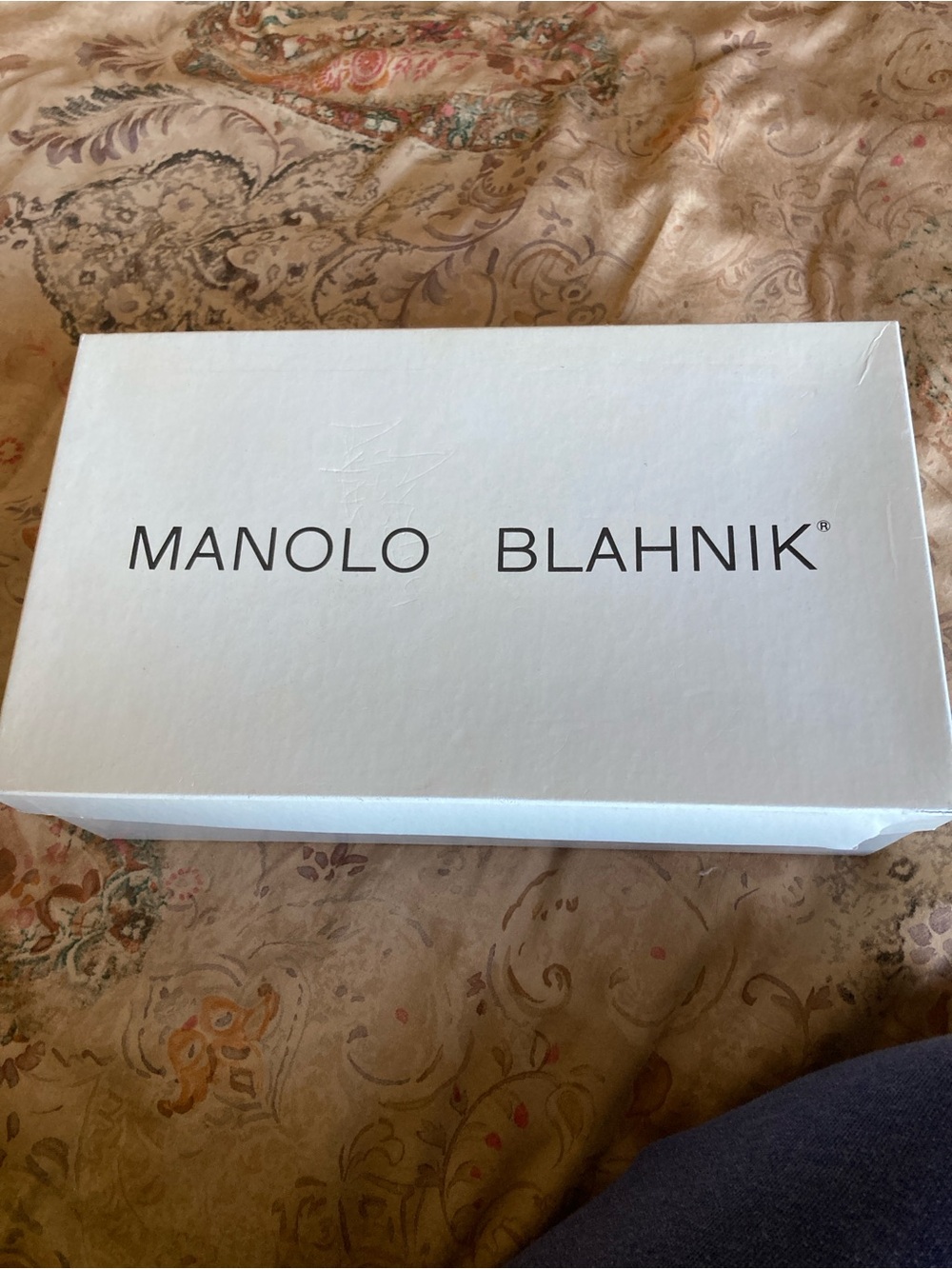 Manolo Blahnik Black Patent Slingback Peep-Toe Pumps - Picture 2 of 6
